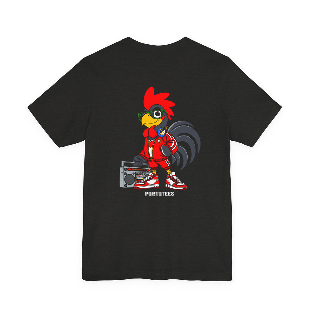 Hip-Hop Rooster Graphic Tee for Casual Style, Streetwear, Gift for Music Lovers, Summer Outfits, Unique Animal Shirt
