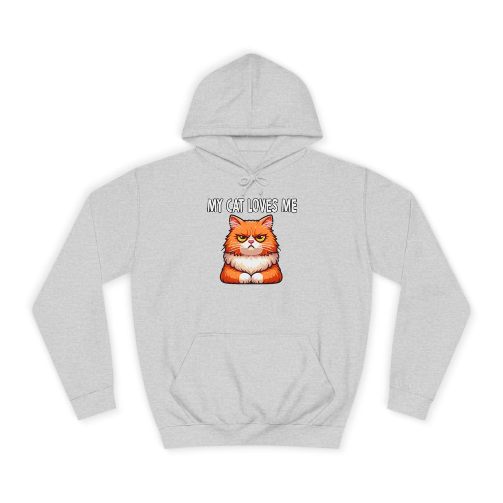 Funny Cat Hoodie, Cozy Pet Lover Sweater, My Cat Loves Me Hoodie, Gift for Cat Owners, Unisex Animal Sweatshirt