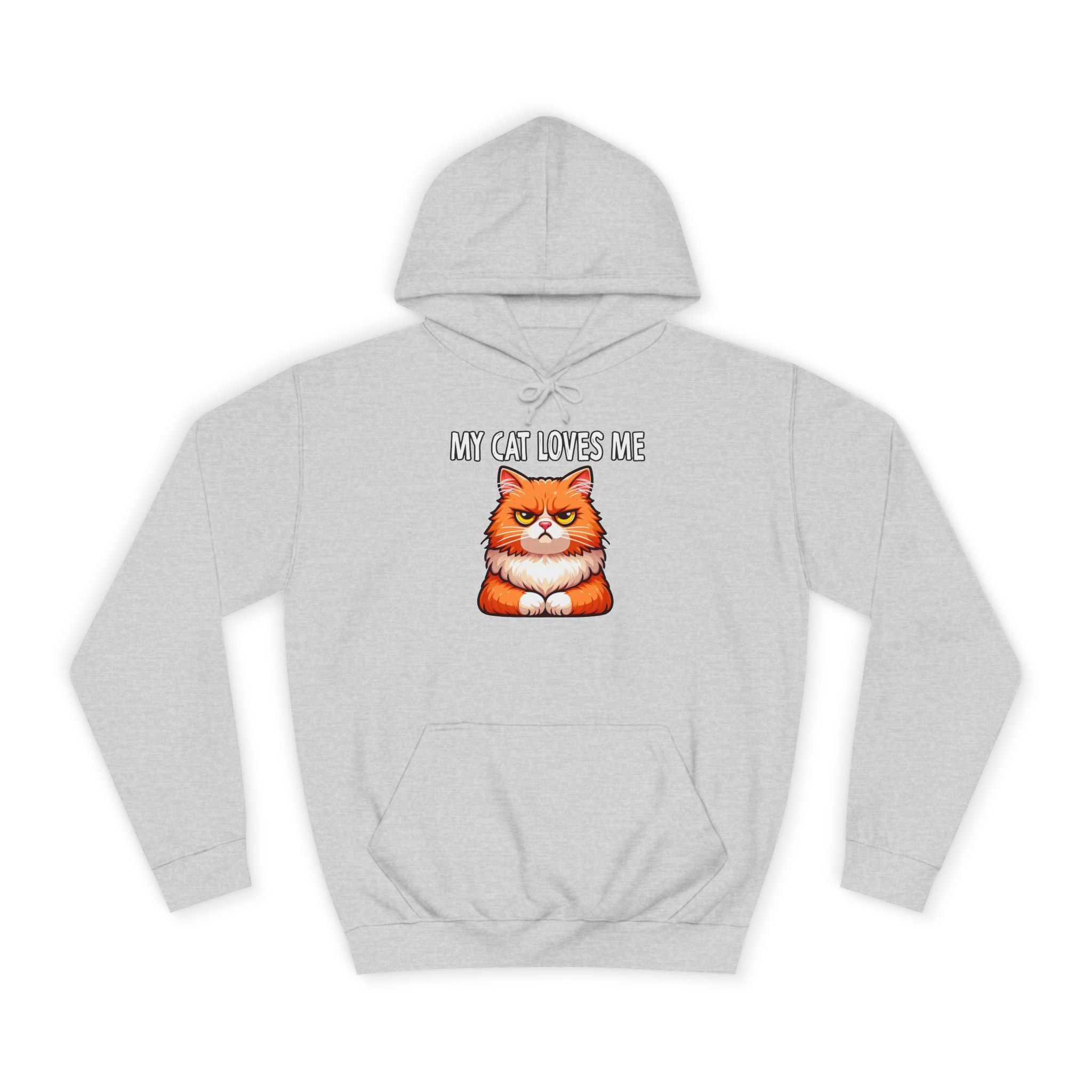 Funny Cat Hoodie, Cozy Pet Lover Sweater, My Cat Loves Me Hoodie, Gift for Cat Owners, Unisex Animal Sweatshirt