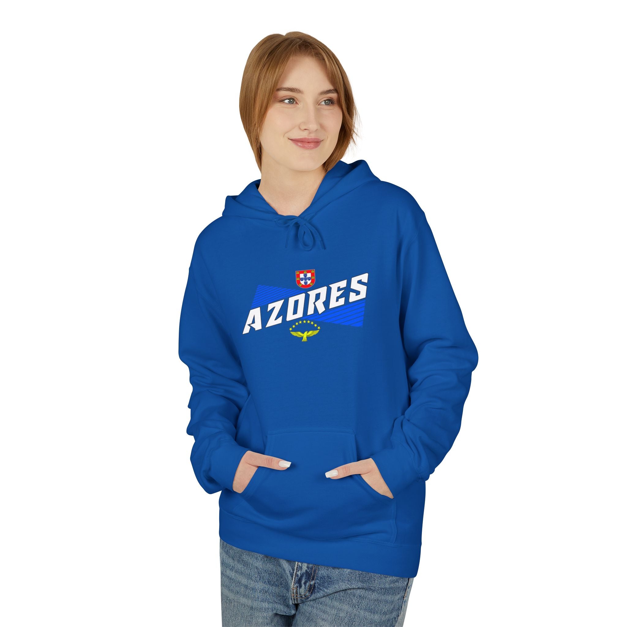 Azores Vintage Graphic Hoodie - Unisex Midweight Fleece Sweatshirt