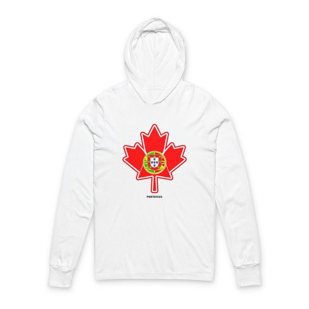 Portuguese Canadian Hoodie Tee — Canadian-Portuguese Pride Long-Sleeve Hooded Shirt