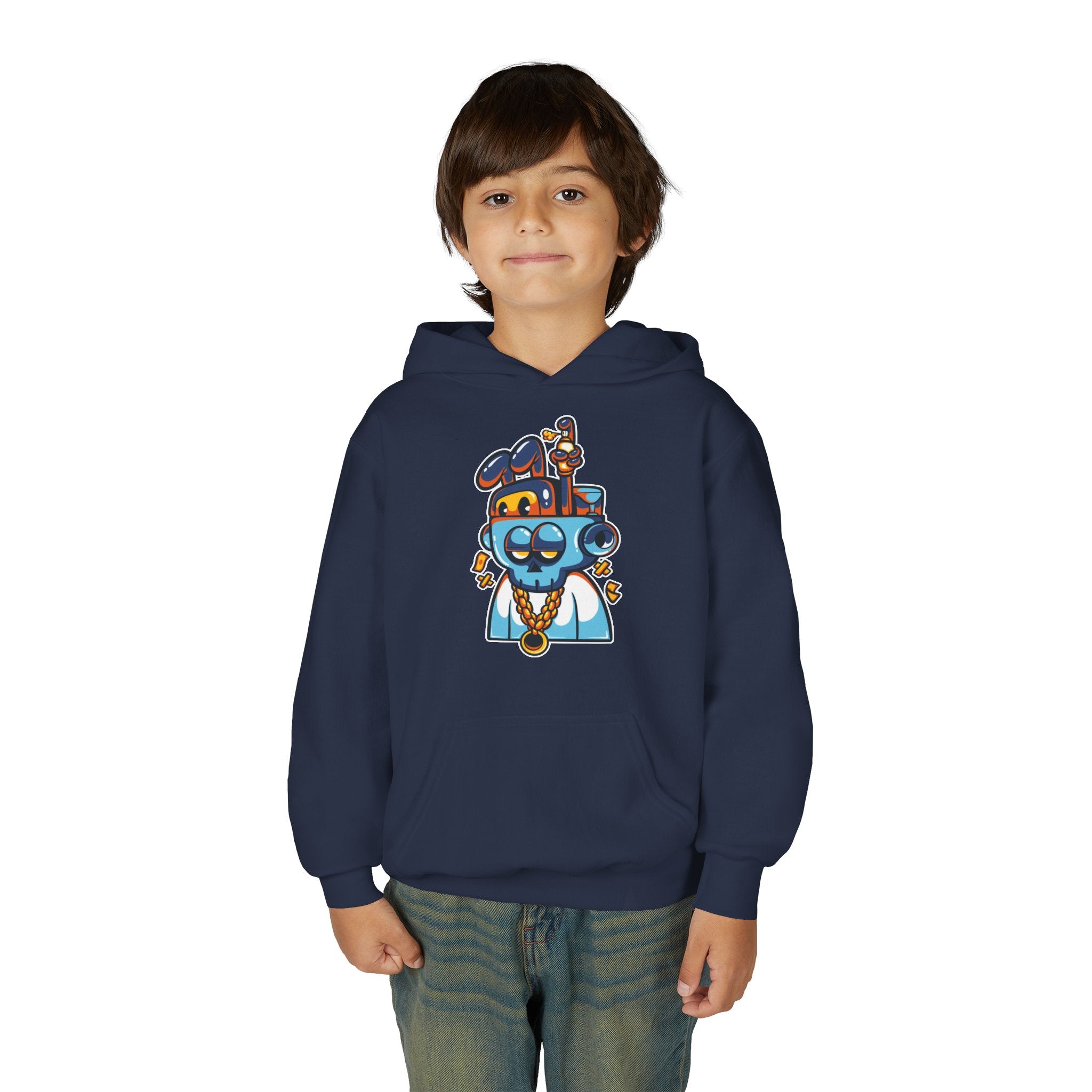 Cool Cartoon Character Hoodie, Youth Sweatshirt, Fun Gift for Kids, Graphic Hoodie for Teens, Casual Wear for Youngsters