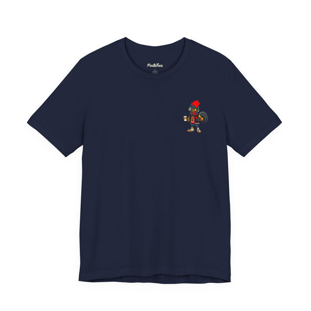 Hipster Rooster Graphic Tee, Fun Unisex Short Sleeve T-Shirt, Quirky Gift, Animal Lover Apparel, Casual Everyday Wear, Gift for Him/Her