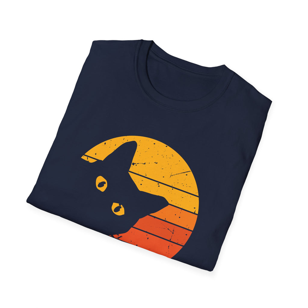 Sunset Cat Unisex T-Shirt, Cute Cat Tee, Animal Lovers Gift, Pet Owner Apparel, Summer Fashion, Birthday Gift