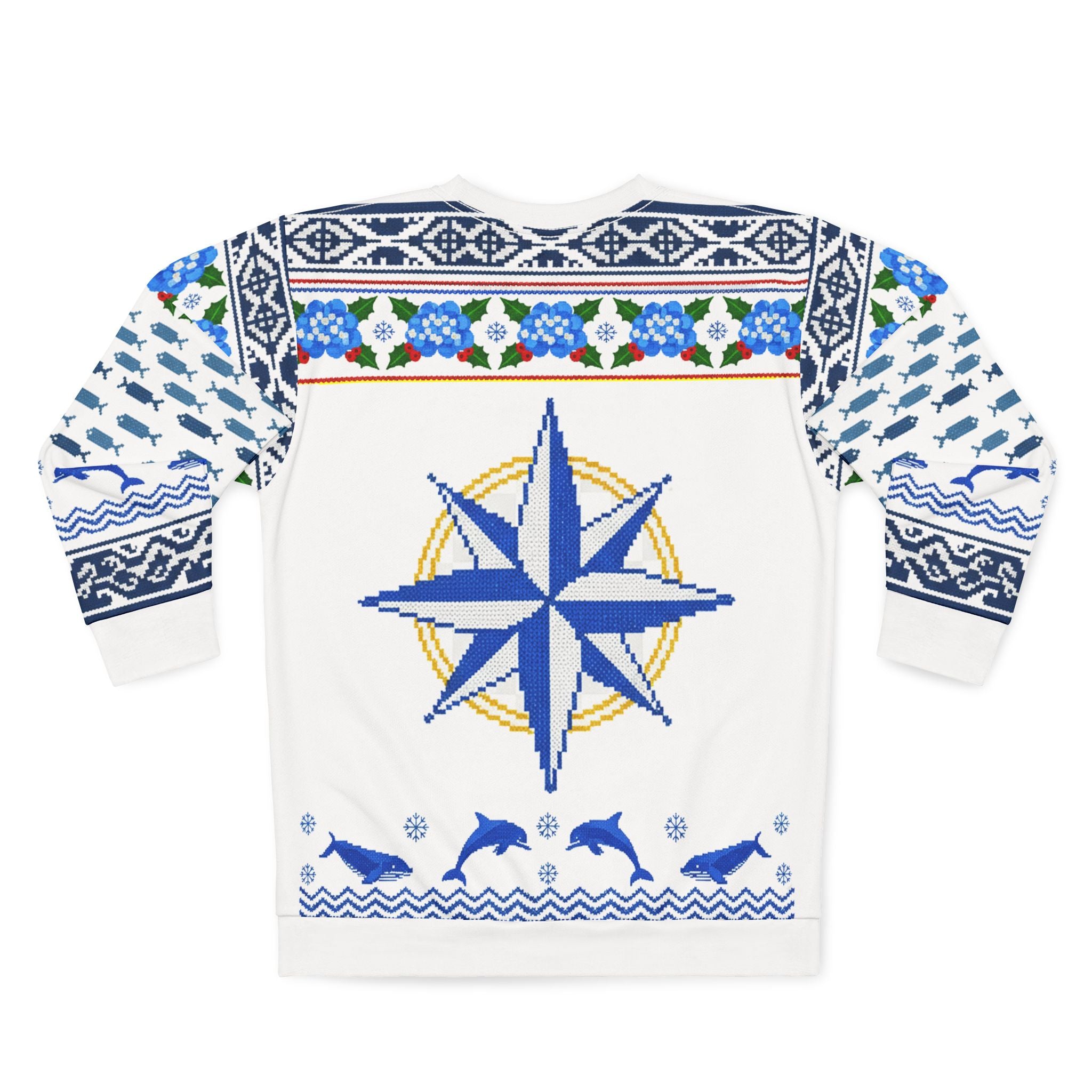 Azores 'Feliz Natal' Holiday Sweater — Nautical Compass & Pineapple Ugly Christmas Sweater
