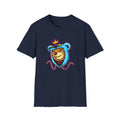 King Bear Graphic Tee - Unisex Softstyle T-Shirt, Casual Wear, Streetwear, Gift for Animal Lovers, Fun Fashion