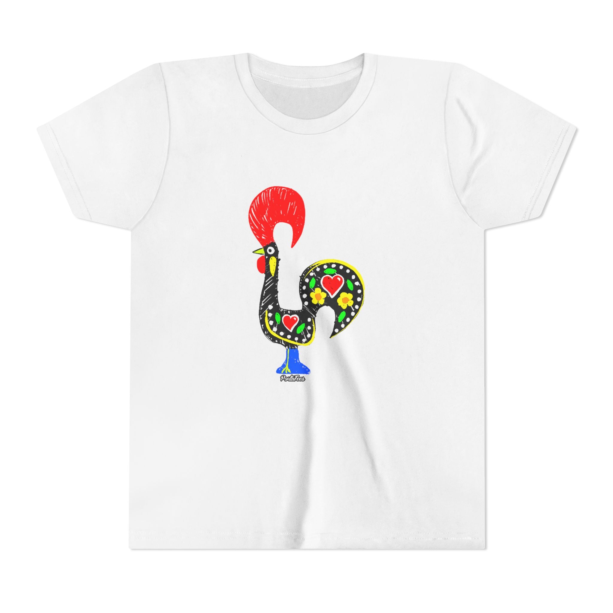 Colorful Rooster Youth Tee - Fun & Playful Shirt for Kids