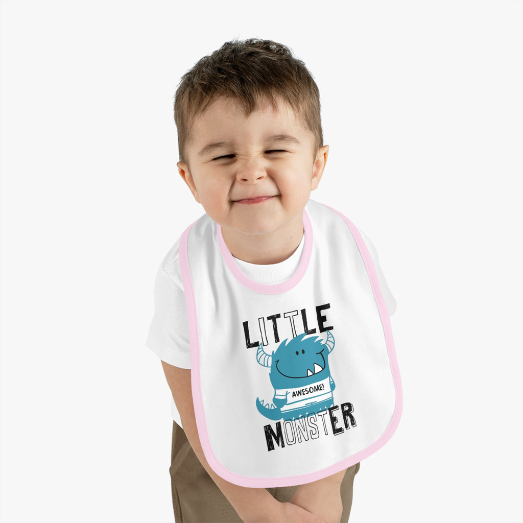 Cute "Little Monster" Baby Bib | Funny Baby Gift, Mealtime Must-Have, New Parent Essential, Baby Shower Present, Fun Kids Apparel