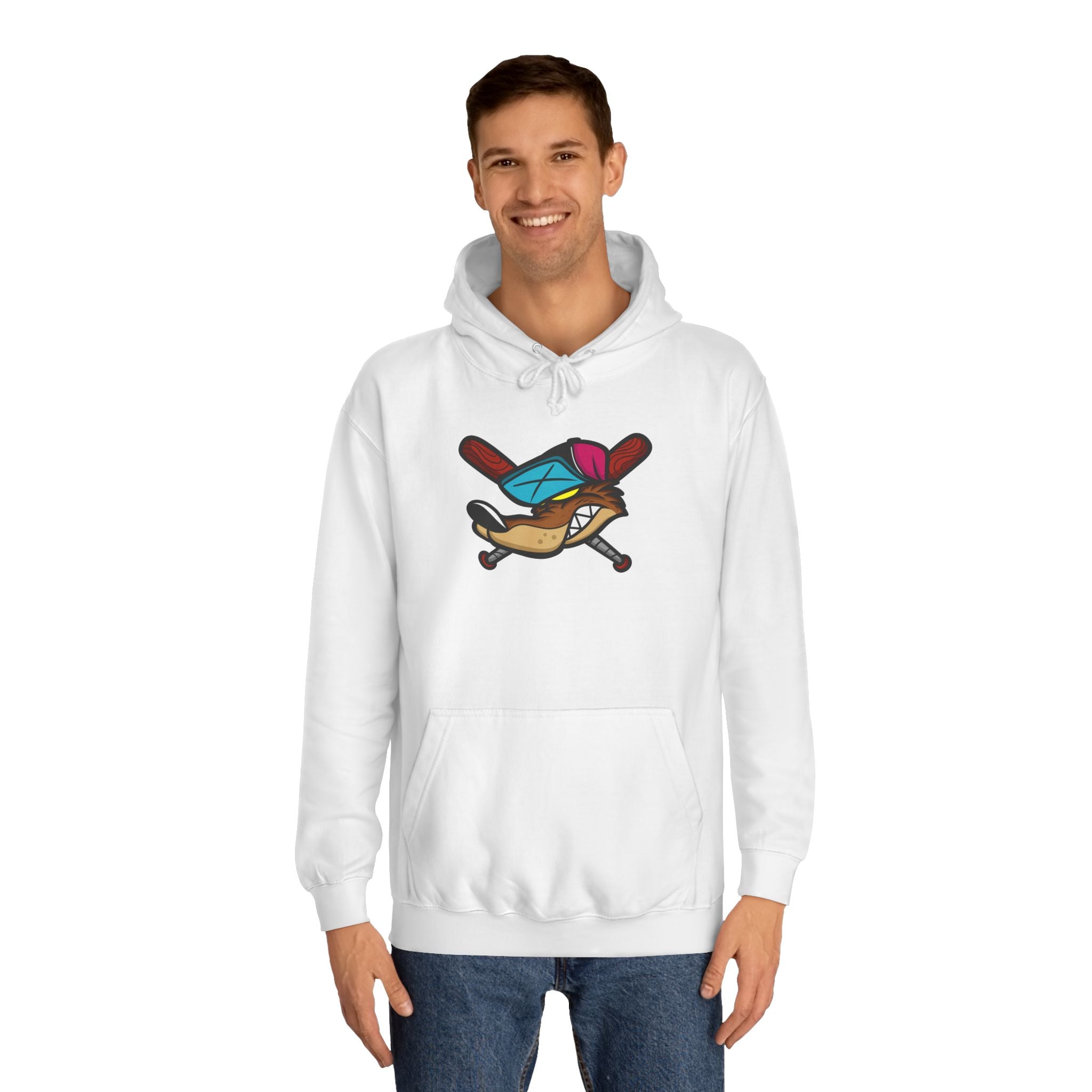 Vintage Cartoon Hoodie, Unisex College Hoodie, Casual Wear, Gift for Students, Cozy Sweatshirt, College Life Apparel