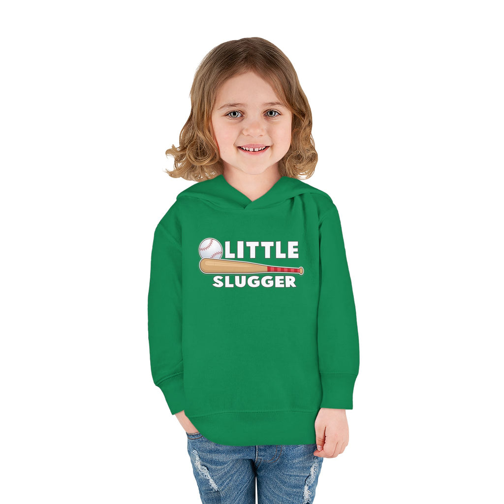 Little Slugger Toddler Fleece Hoodie - Perfect for Gift Giving, Birthdays, Baseball Season, Cozy Comfort, Toddler Apparel