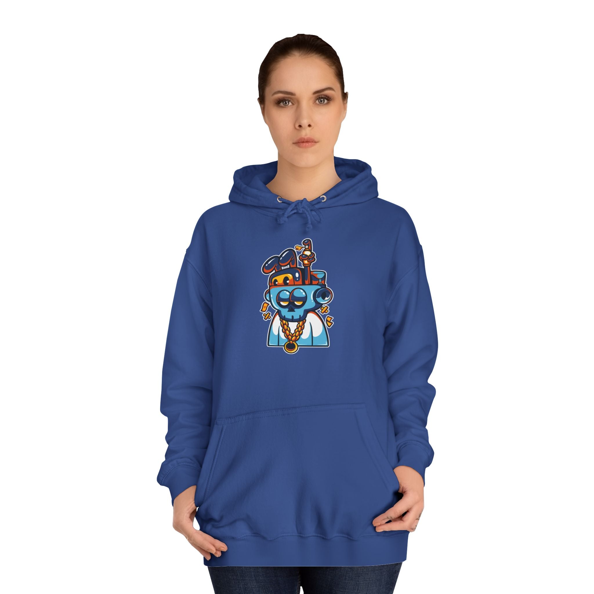 Playful Unisex College Hoodie, Fun Animal Design, Perfect for Students, Gift for New Grads, Cozy Casual Wear, College Spirit