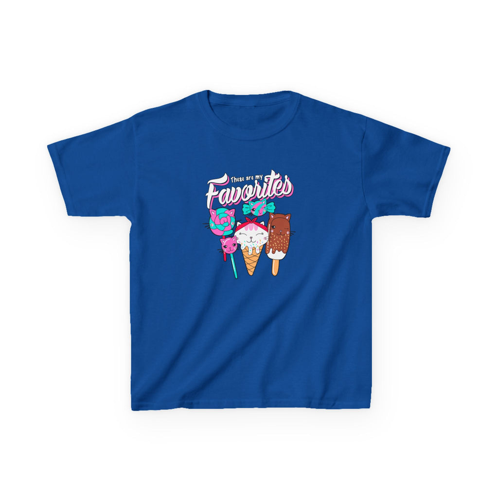 Ice Cream Favorites Kids Heavy Cotton Tee, Fun Summer T-Shirt, Cute Kids Apparel, Birthday Gift, Playdate Top