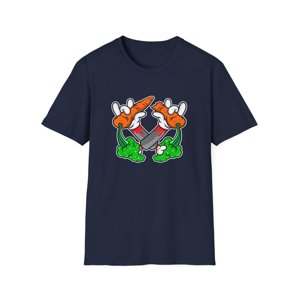 Vintage Cartoon Vegetable T-Shirt - Fun Apparel for Foodies, Gift for Chefs, Unisex Casual Style, Garden Lover Shirt, Eco-Friendly Fashion