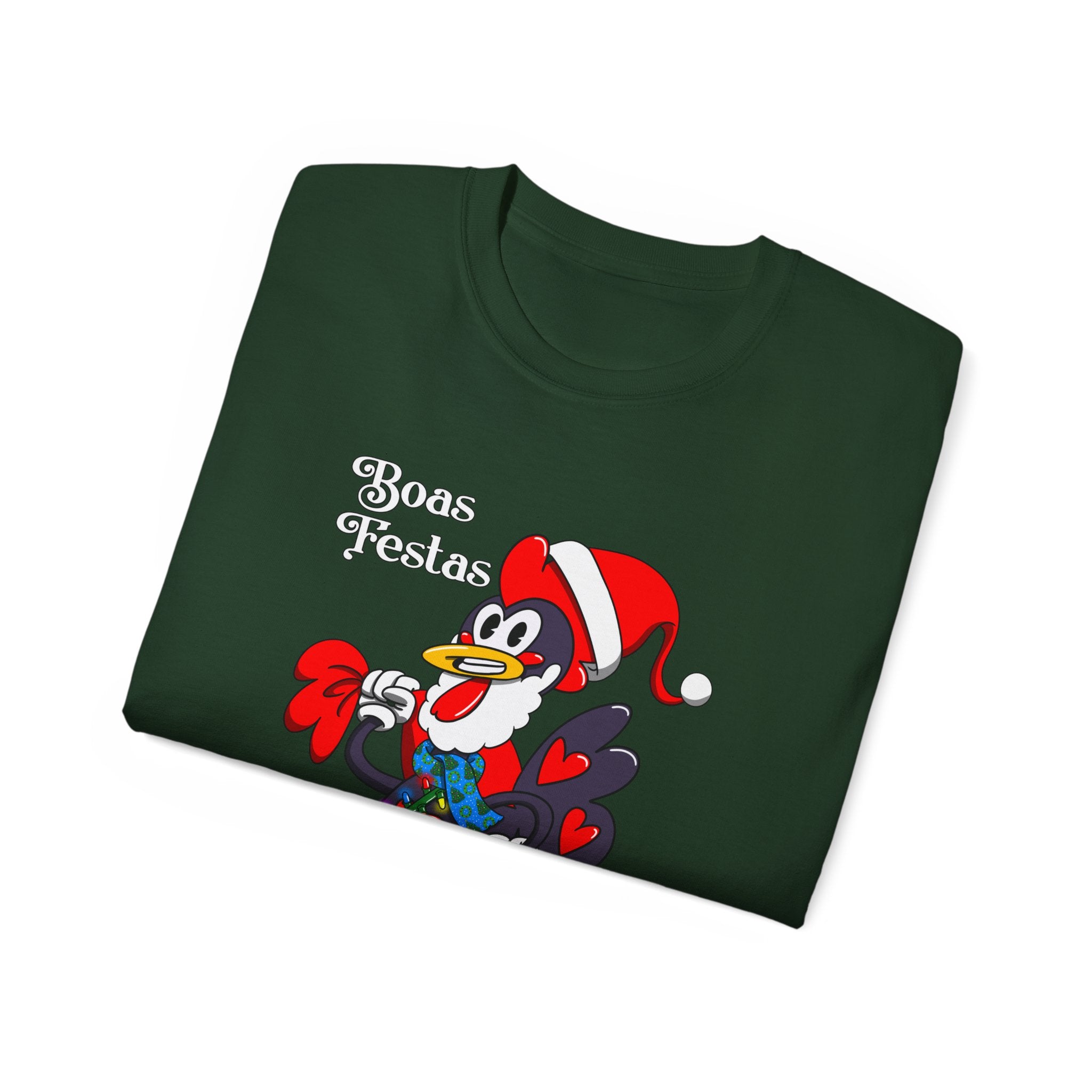 Barcelos Rooster Santa Suit Baos Festa T-Shirt