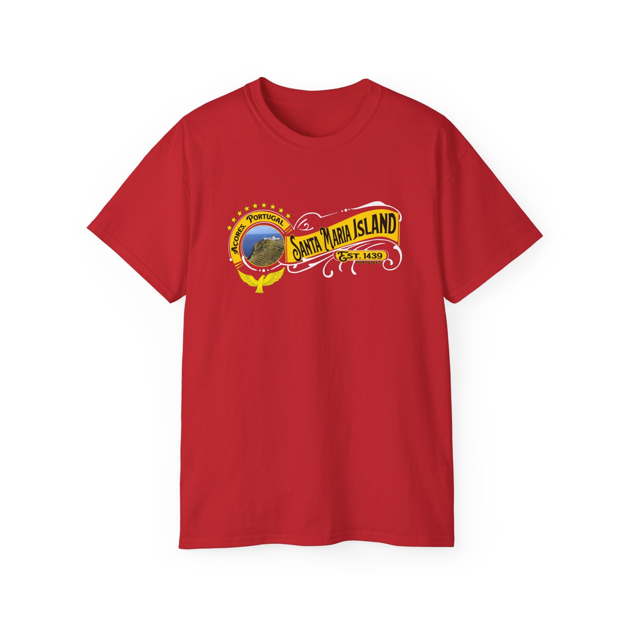 Santa Maria Azores Island T-Shirt, Portugal Tee, Azores Travel Shirt, Unisex Cotton Tee, Vacation Souvenir Gift