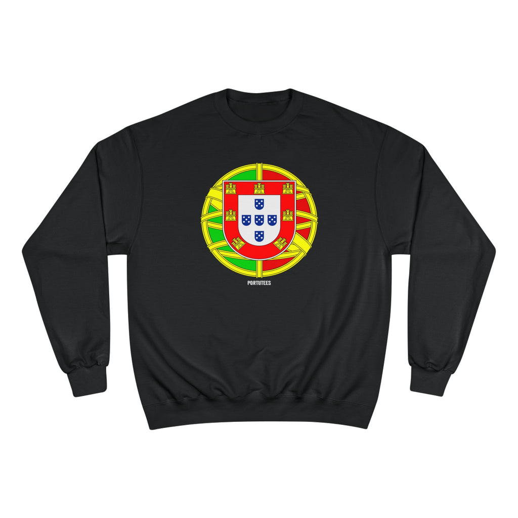 Portugal Crest Sweatshirt - Portuguese Flag Emblem Crewneck
