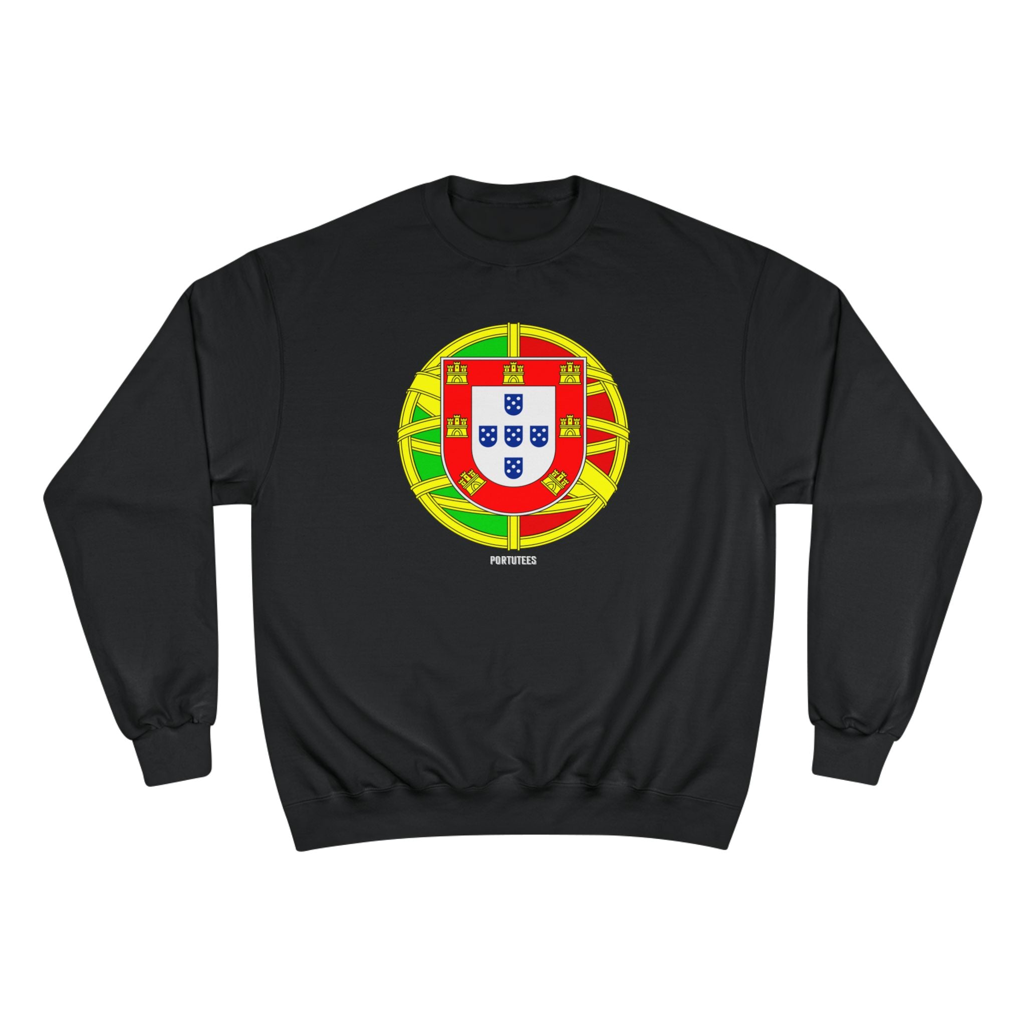 Portugal Crest Sweatshirt - Portuguese Flag Emblem Crewneck