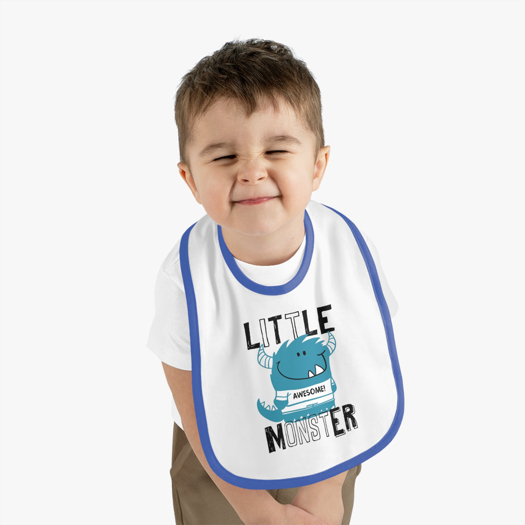 Cute "Little Monster" Baby Bib | Funny Baby Gift, Mealtime Must-Have, New Parent Essential, Baby Shower Present, Fun Kids Apparel