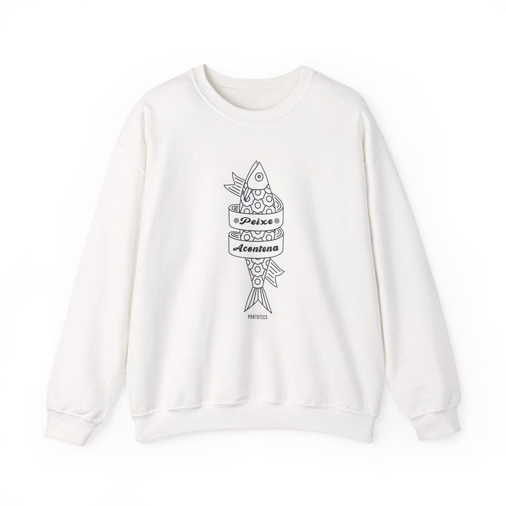 Portuguese Fish Happens Crewneck Sweatshirt