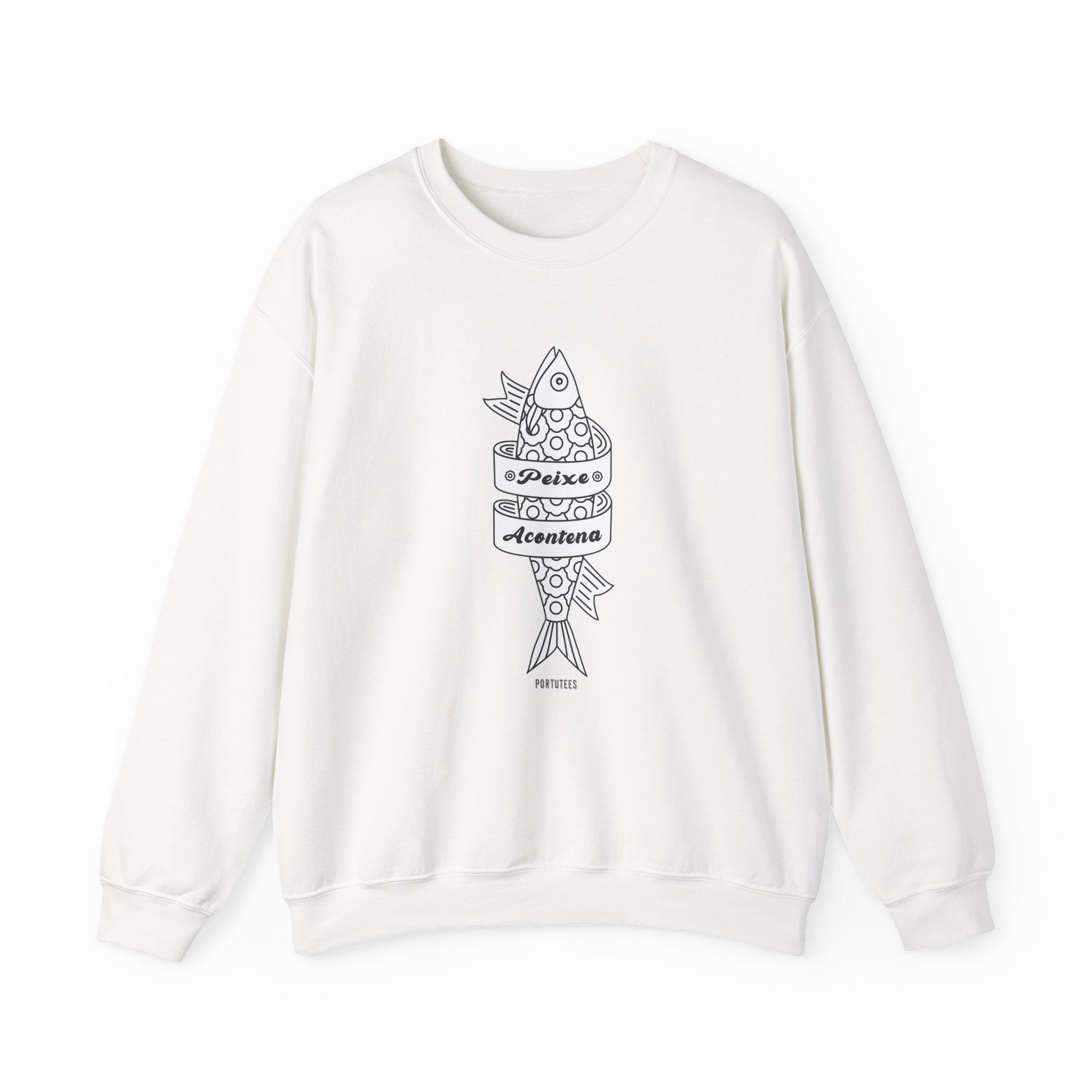 Portuguese Fish Happens Crewneck Sweatshirt