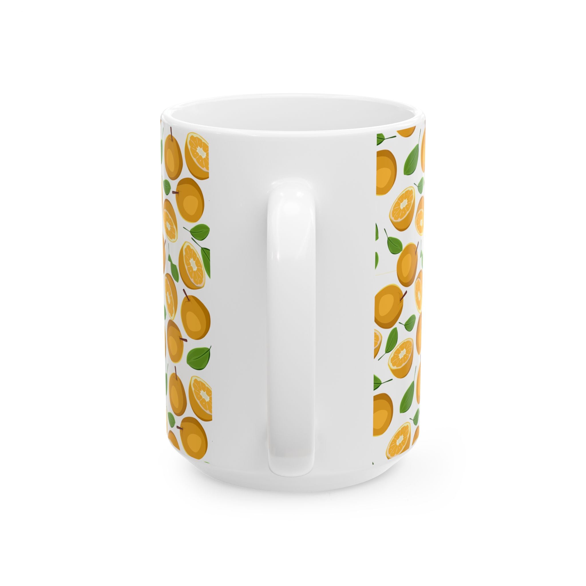 Citrus Fruit Ceramic Mug, Perfect for Tea & Coffee Lovers, Gift for Citrus Enthusiasts, Kitchen Decor, Orange Lover's Gift