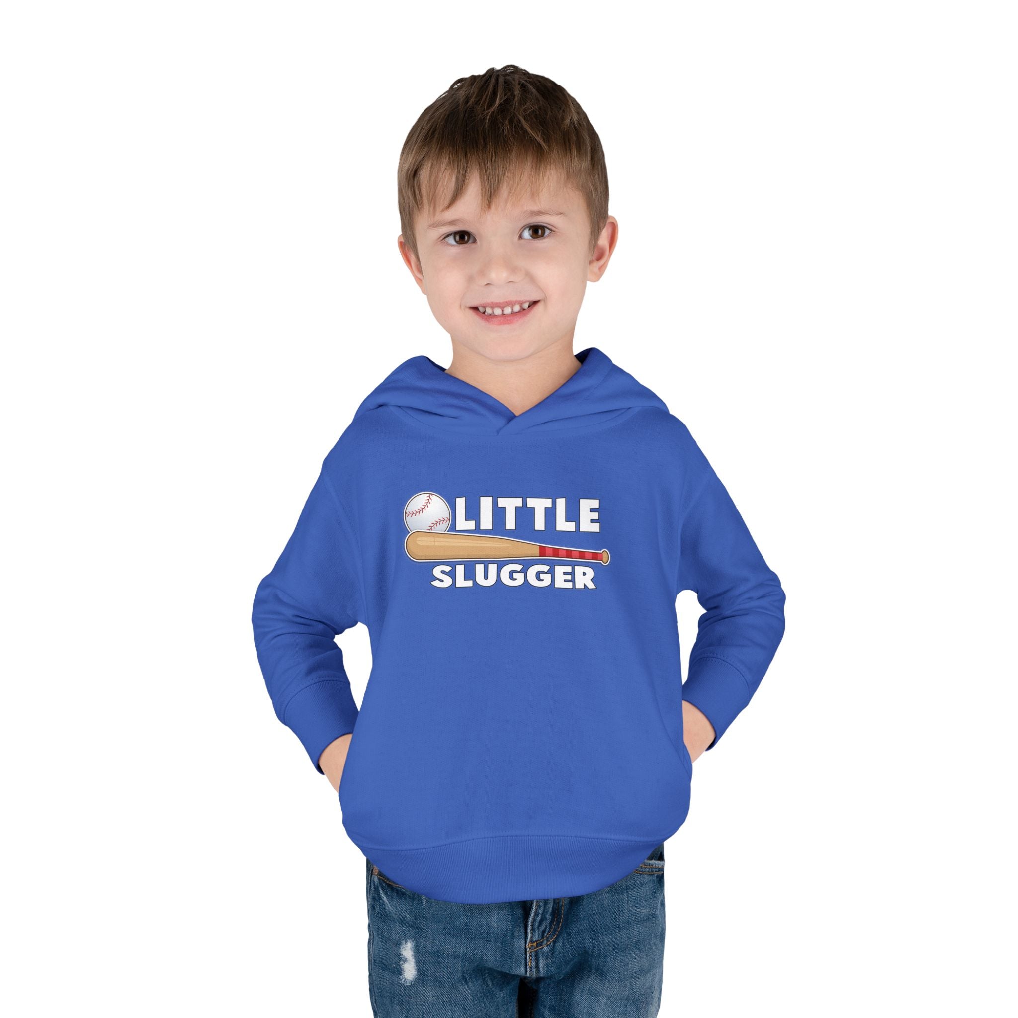 Little Slugger Toddler Fleece Hoodie - Perfect for Gift Giving, Birthdays, Baseball Season, Cozy Comfort, Toddler Apparel