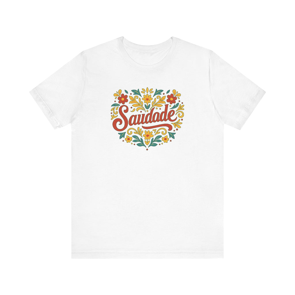 Saudade Floral Tee — Portuguese Nostalgia T-Shirt