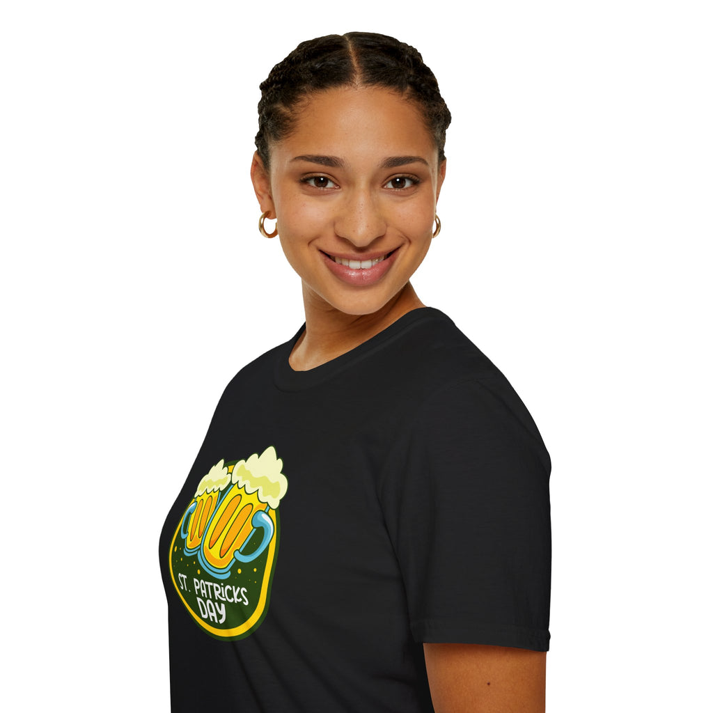 St. Patrick's Day Unisex Softstyle T-Shirt, Funny Beer Graphic Tee, Casual Party Top, Holiday Apparel, Gift for Beer Lovers