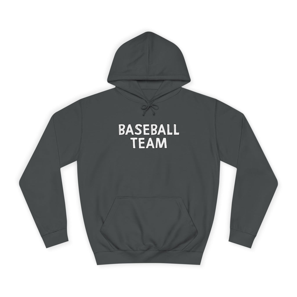 Baseball Team Unisex College Hoodie, Cozy Sportswear, College Apparel, Gift for Athletes, Team Spirit Wear, Everyday Comfort