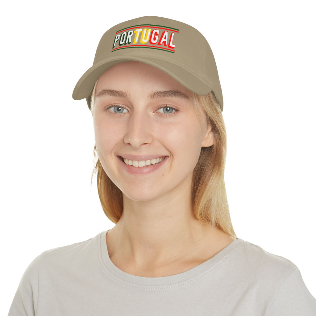 Portugal Flag Colors Embroidered Baseball Cap — Low Profile Portugal Hat