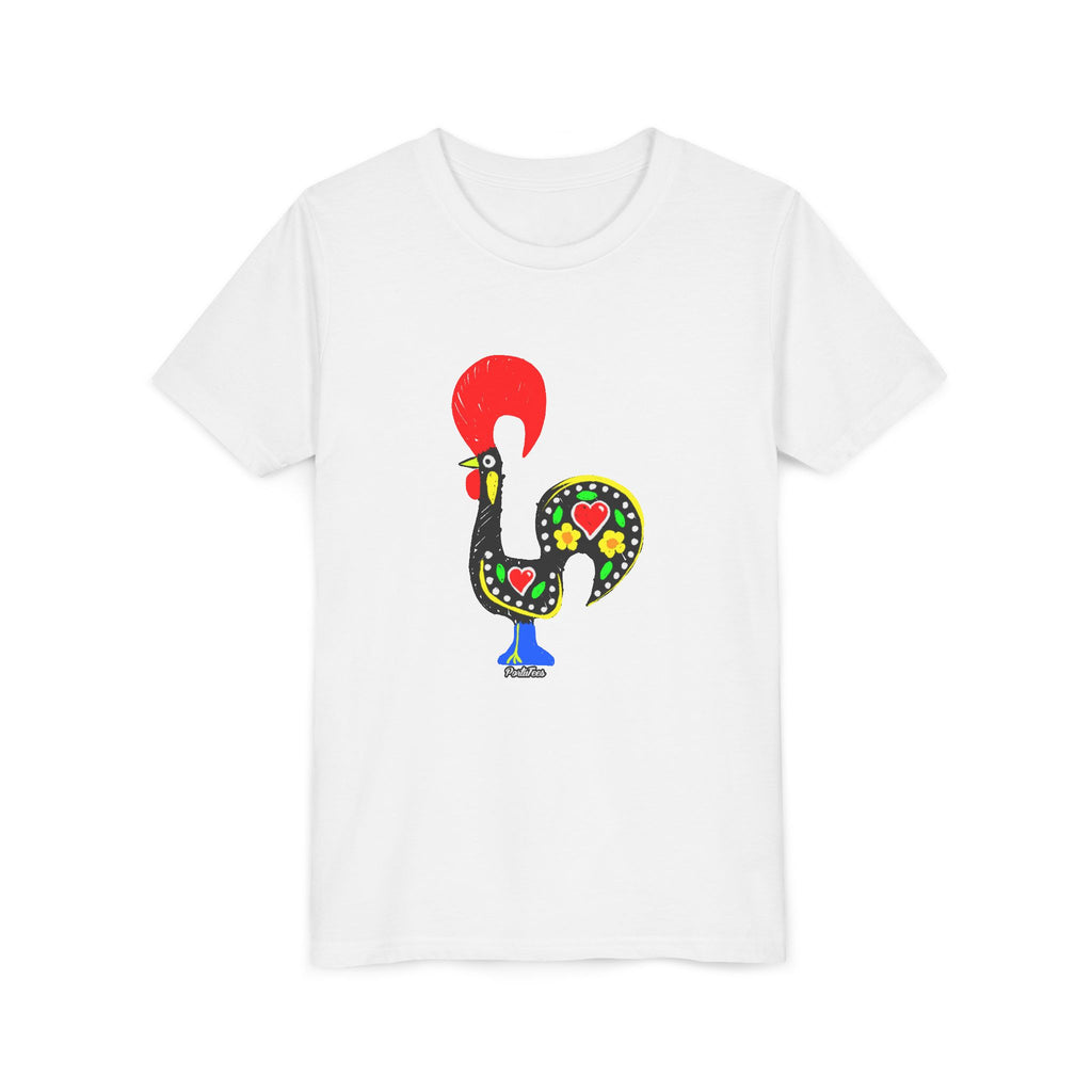 Colorful Rooster Youth Tee - Fun & Playful Shirt for Kids