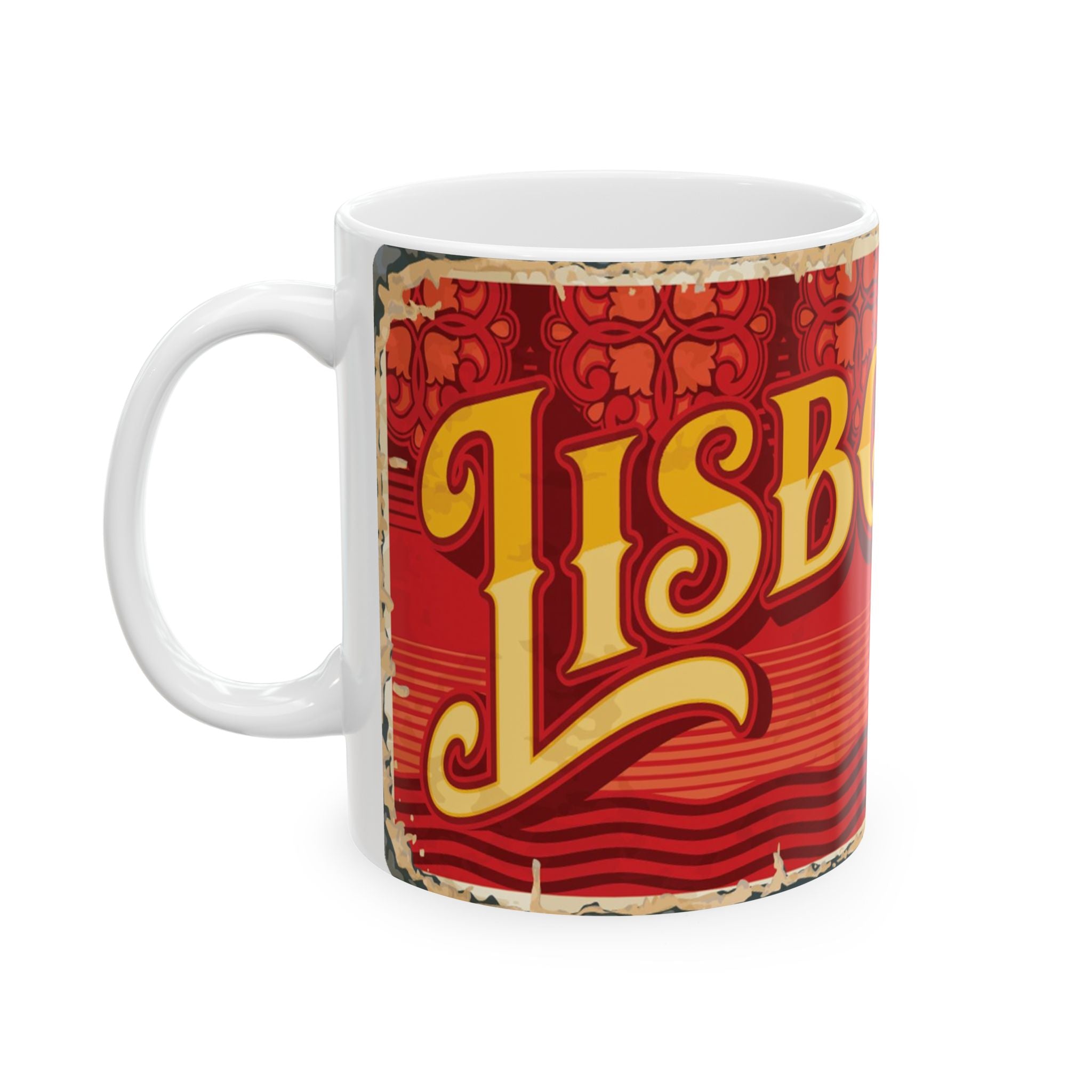 Vibrant Lisbon Ceramic Mug - 11oz