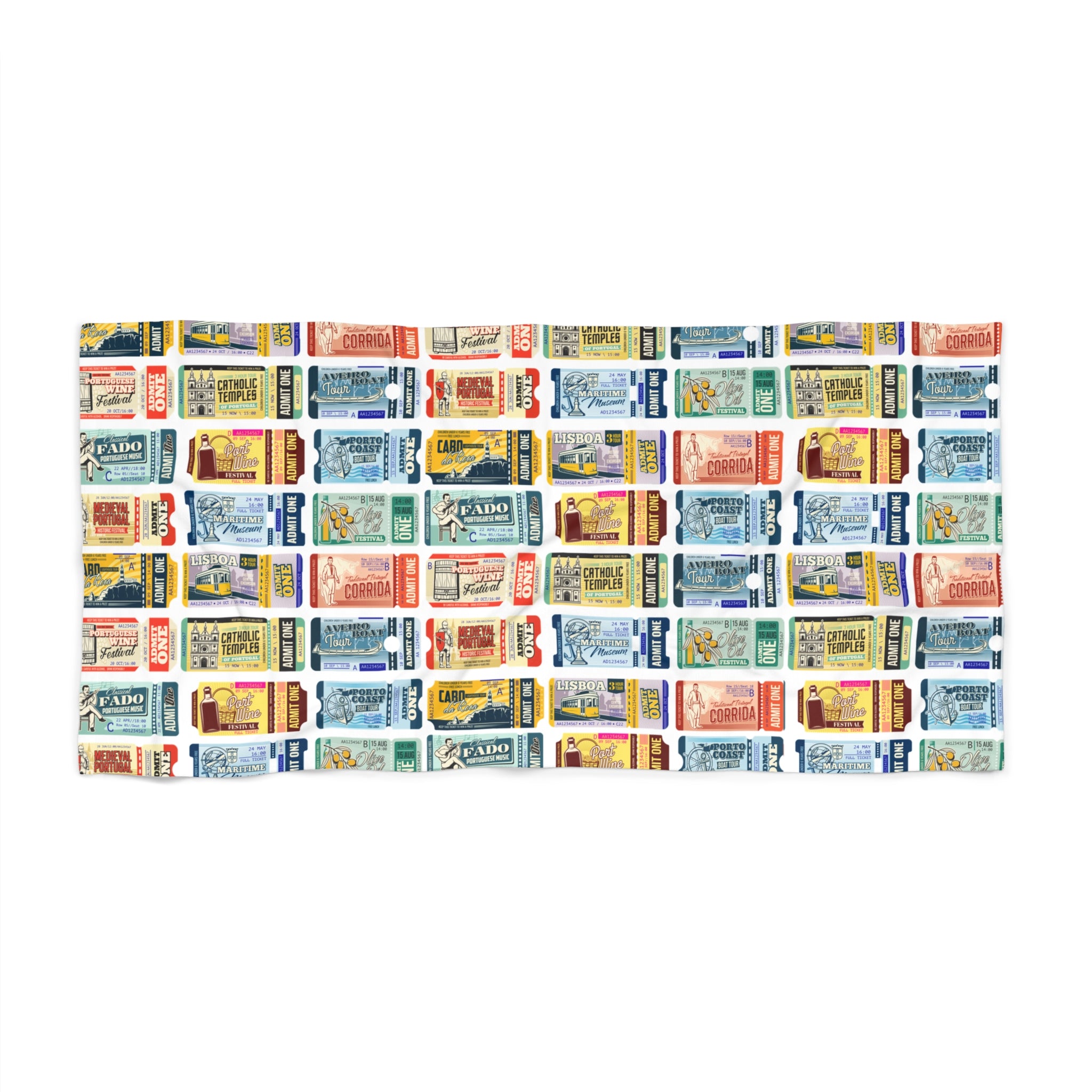 Portugal Travel Tickets Beach Towel