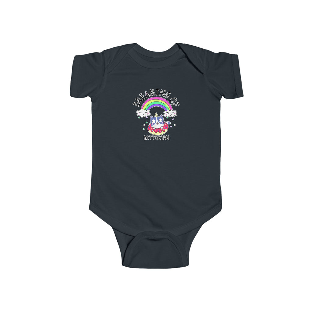 Dreaming of Kitticorn Infant Bodysuit, Cute Baby Onesie, Unicorn Baby Clothes, Baby Shower Gift, Adorable Unisex Outfit