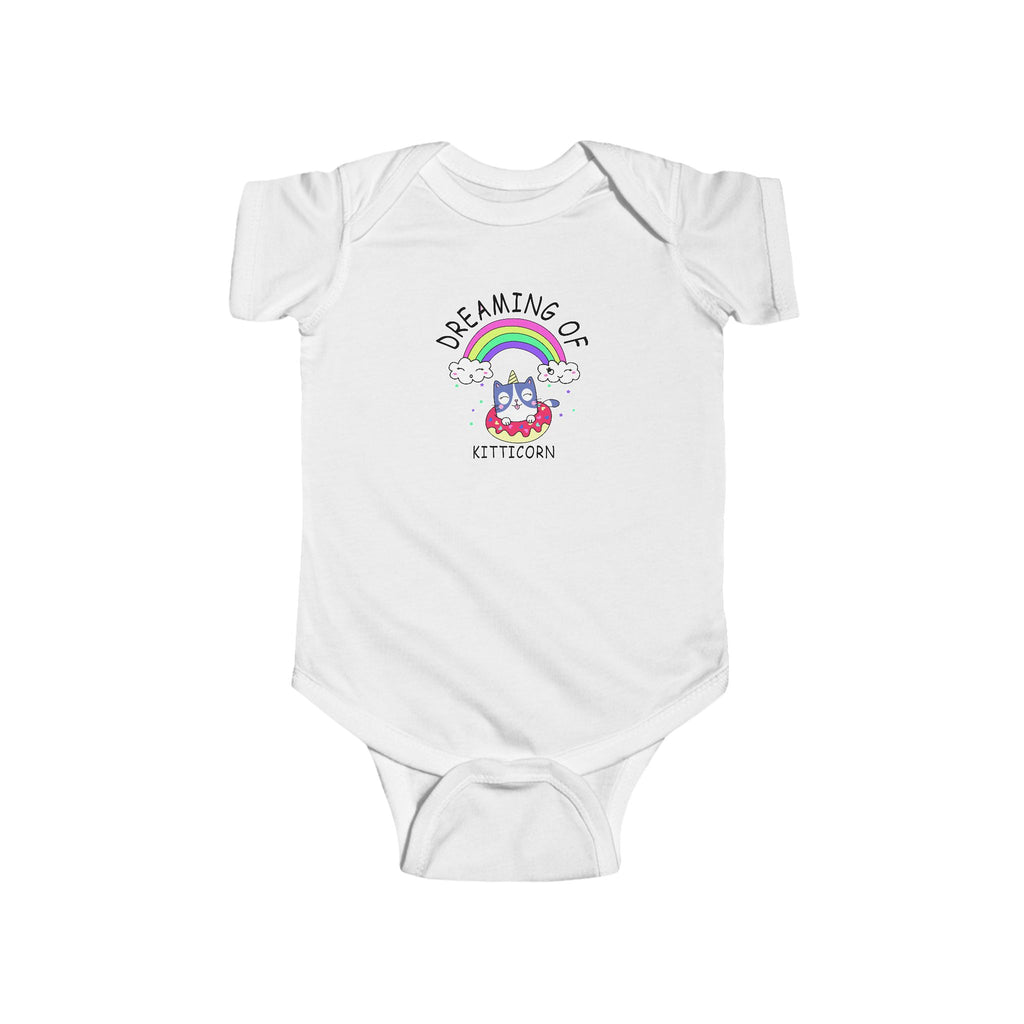 Dreaming of Kitticorn Infant Bodysuit, Cute Baby Onesie, Unicorn Baby Clothes, Baby Shower Gift, Adorable Unisex Outfit