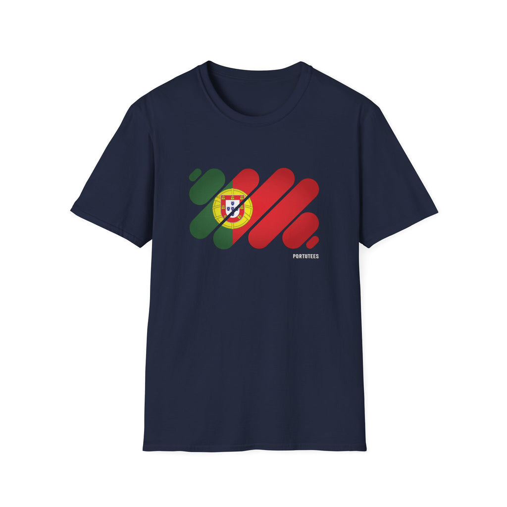 Portugal Flag Graphic T-Shirt — Modern Brushstroke Portuguese Pride Tee