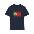 Portugal Flag Graphic T-Shirt — Modern Brushstroke Portuguese Pride Tee