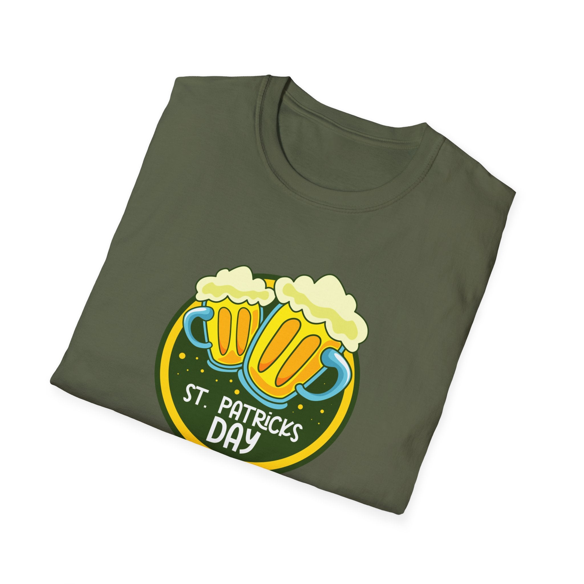 St. Patrick's Day Unisex Softstyle T-Shirt, Funny Beer Graphic Tee, Casual Party Top, Holiday Apparel, Gift for Beer Lovers