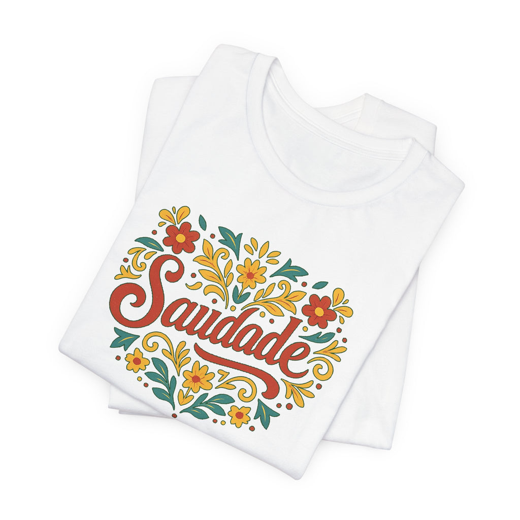 Saudade Floral Tee — Portuguese Nostalgia T-Shirt