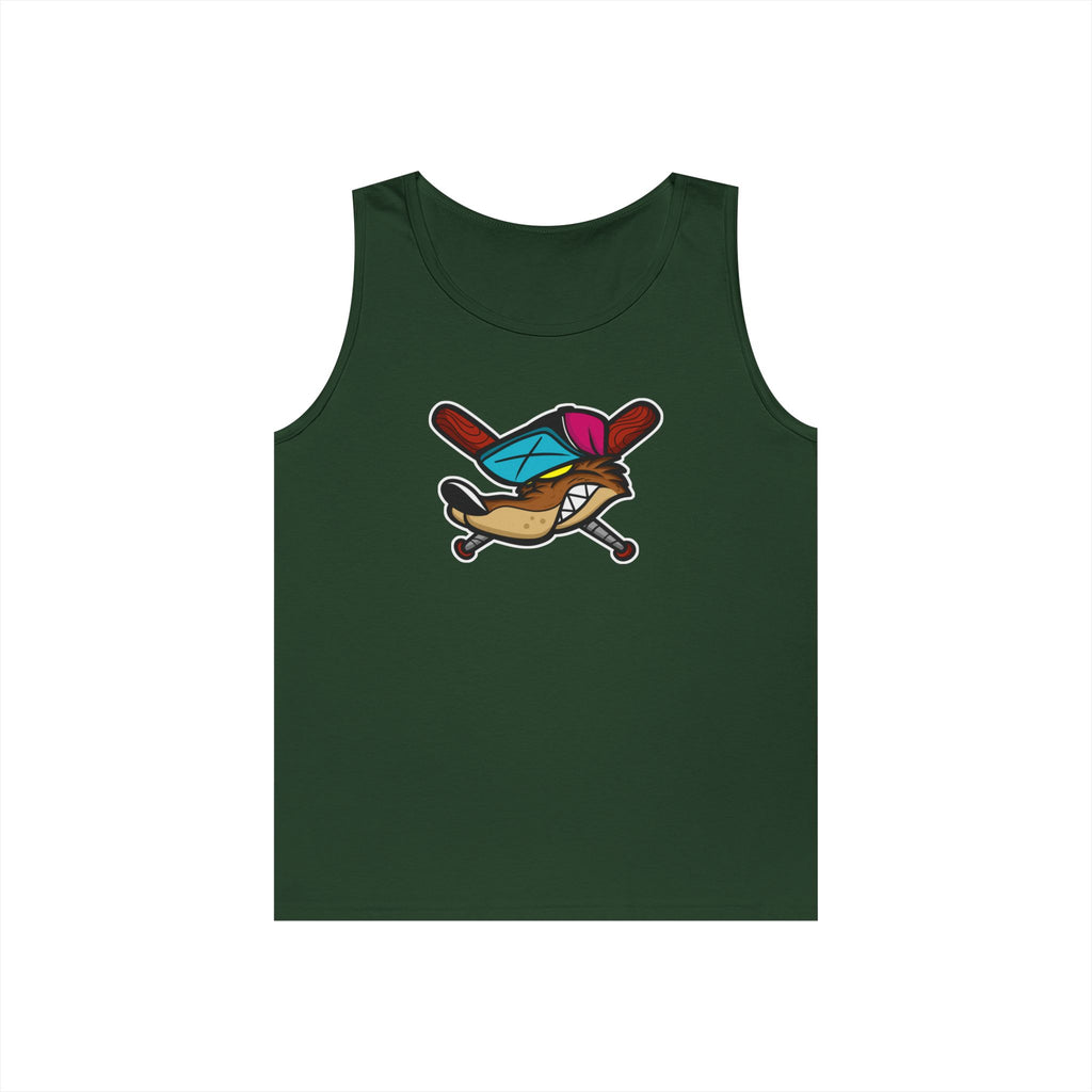 Playful Cartoon Graphic Tank Top, Fun Summer Apparel for Sport Lovers, Gift for Gamers, Casual Wear, Ideal for Birthdays, Beach Days