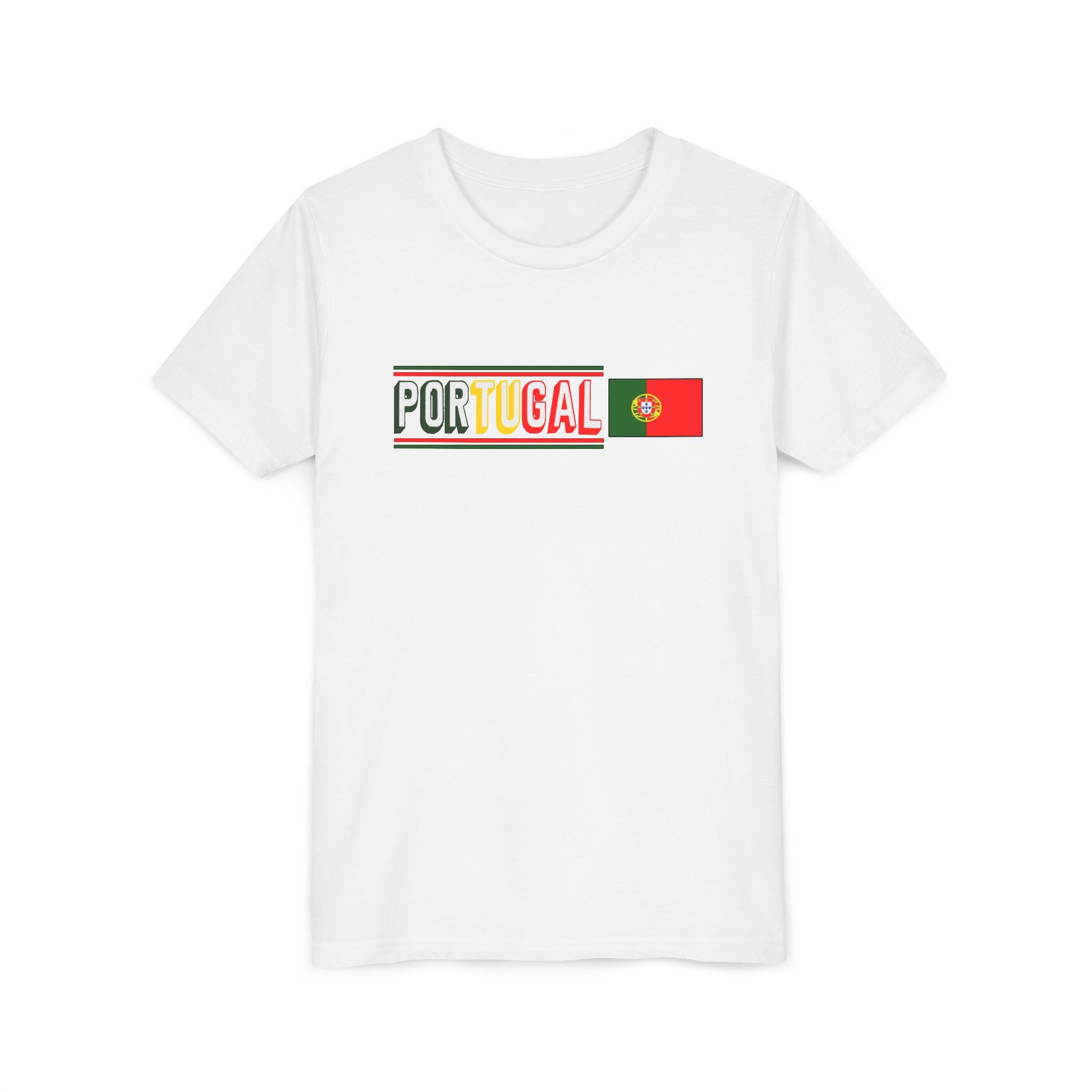 Portugal Youth Tee — Colorful Portugal Flag Kids T‑Shirt