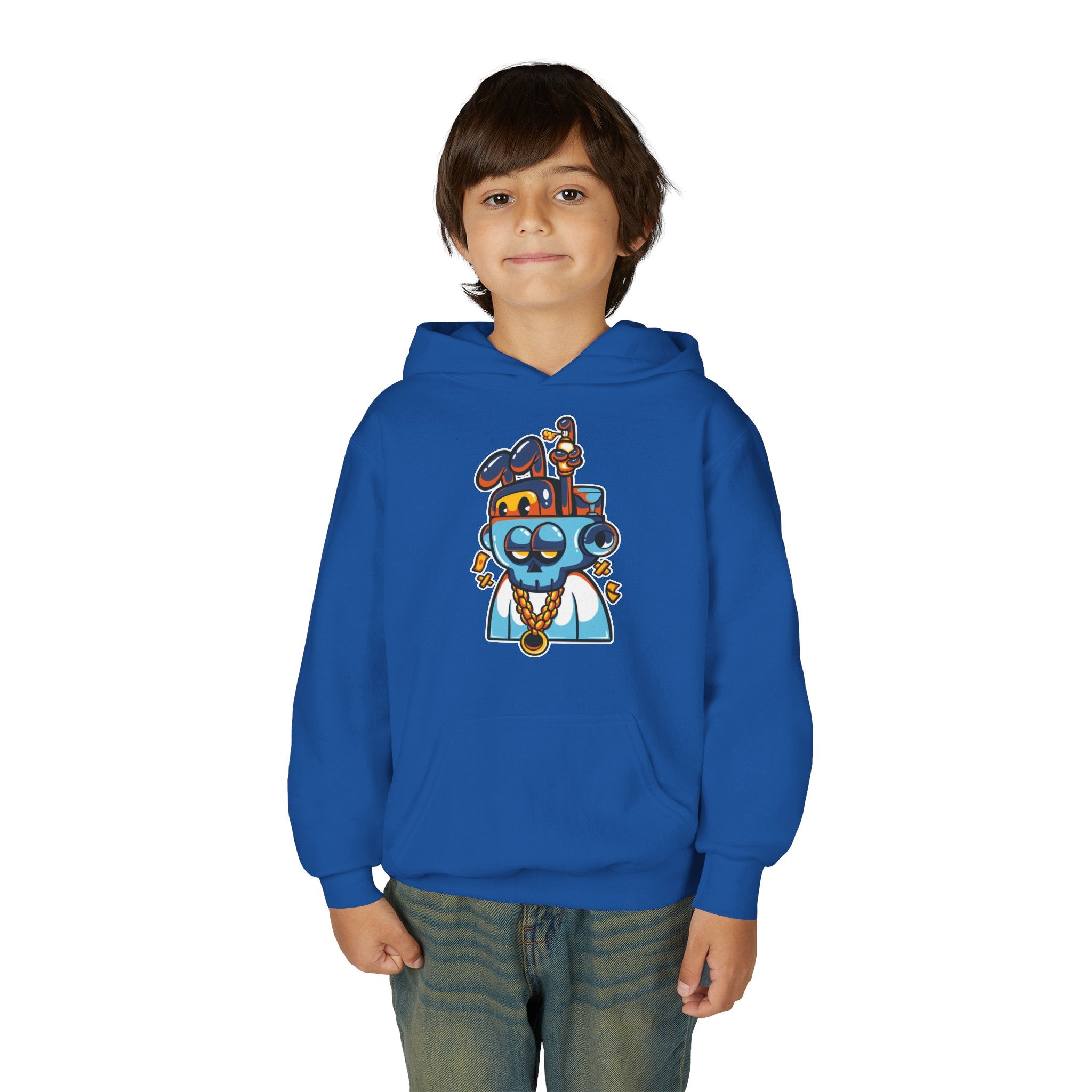 Cool Cartoon Character Hoodie, Youth Sweatshirt, Fun Gift for Kids, Graphic Hoodie for Teens, Casual Wear for Youngsters