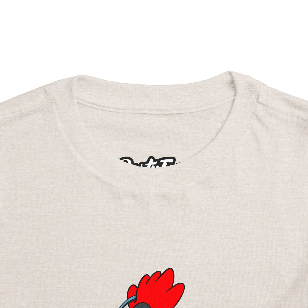 Hipster Rooster Toddler Tee - Fun Animal Design, Cute Kids' Shirt, Playful Gift for Birthdays, Summer Wear, Animal Lover's Apparel