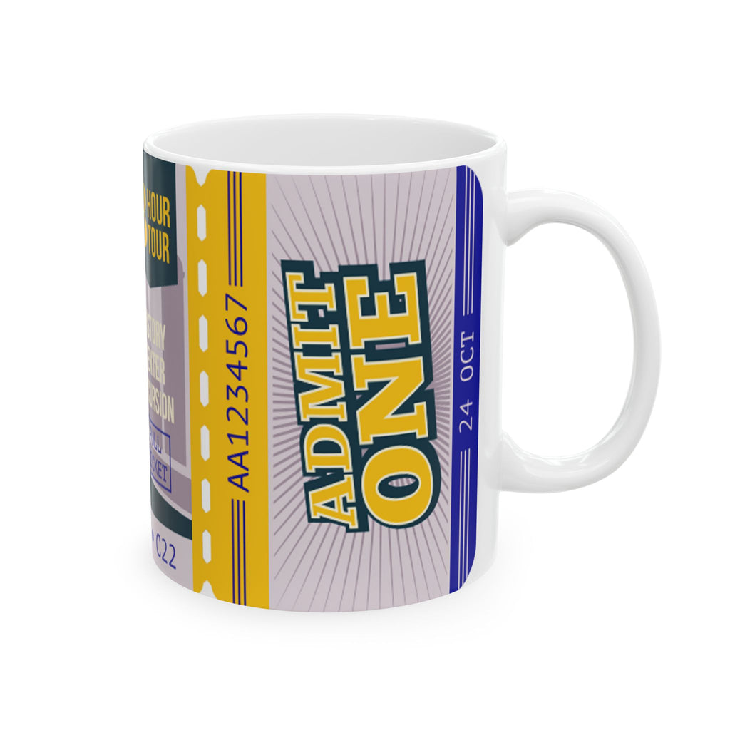 Vintage Lisboa Trolley Travel Ticket Ceramic Mug - 11oz