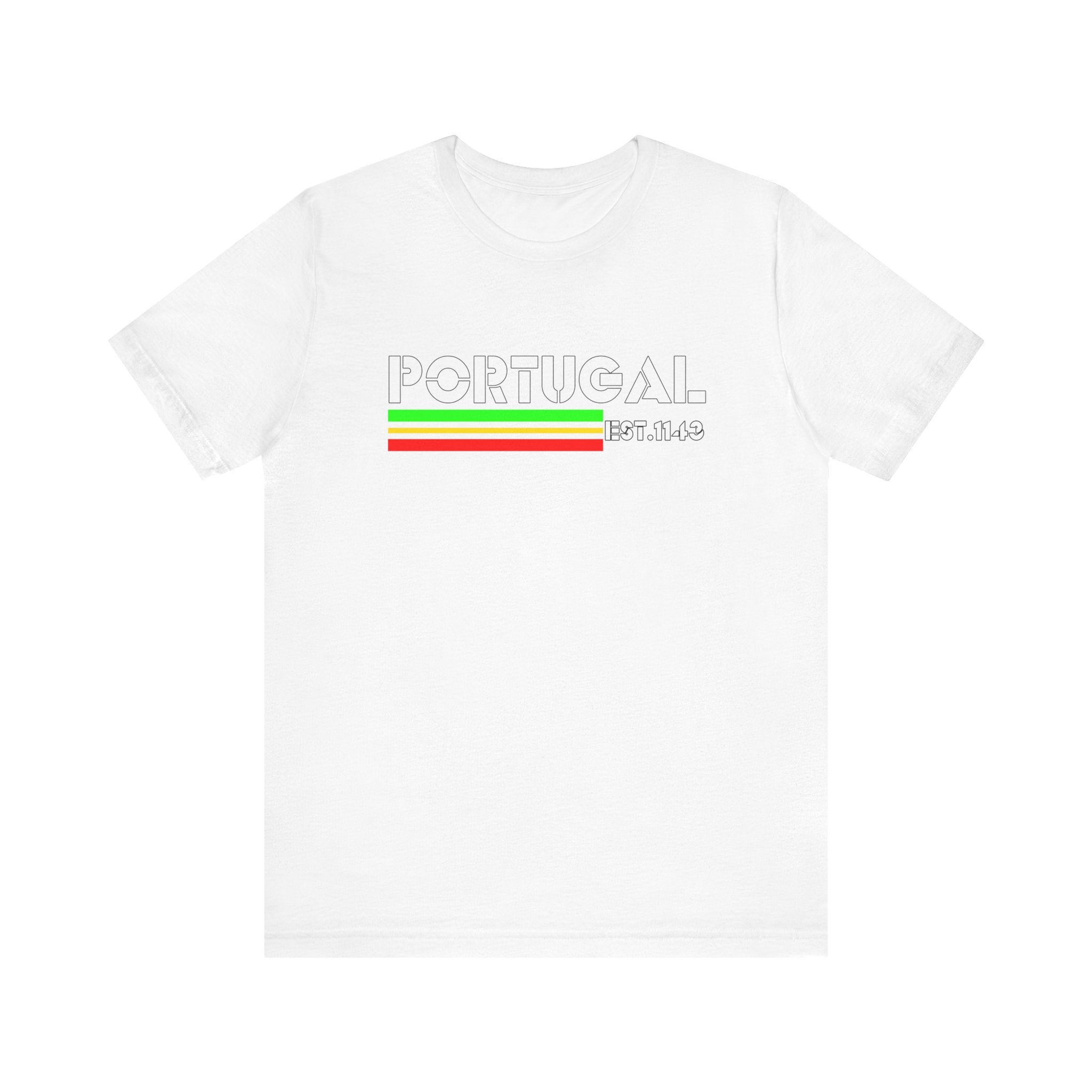 Portugal Graphic Tee, Unisex Jersey Shirt, Casual Wear, Travel Souvenir, Gift for Portugal Lovers, Summer Outfit