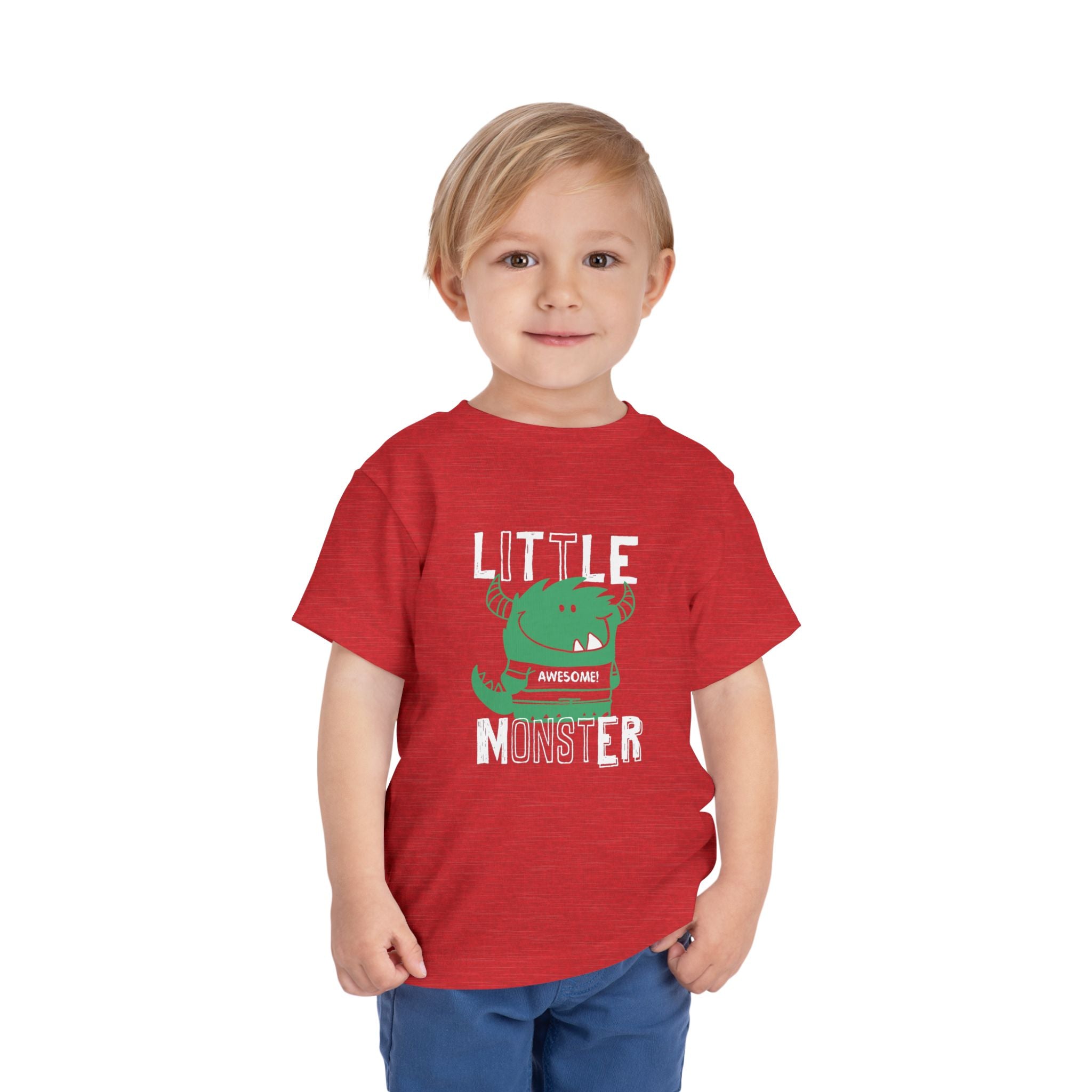 Little Monster Toddler Tee Fun & Playful T-Shirt for Kids, Birthday Gift, Halloween Costume, Everyday Wear, Unique Baby Shower Gift