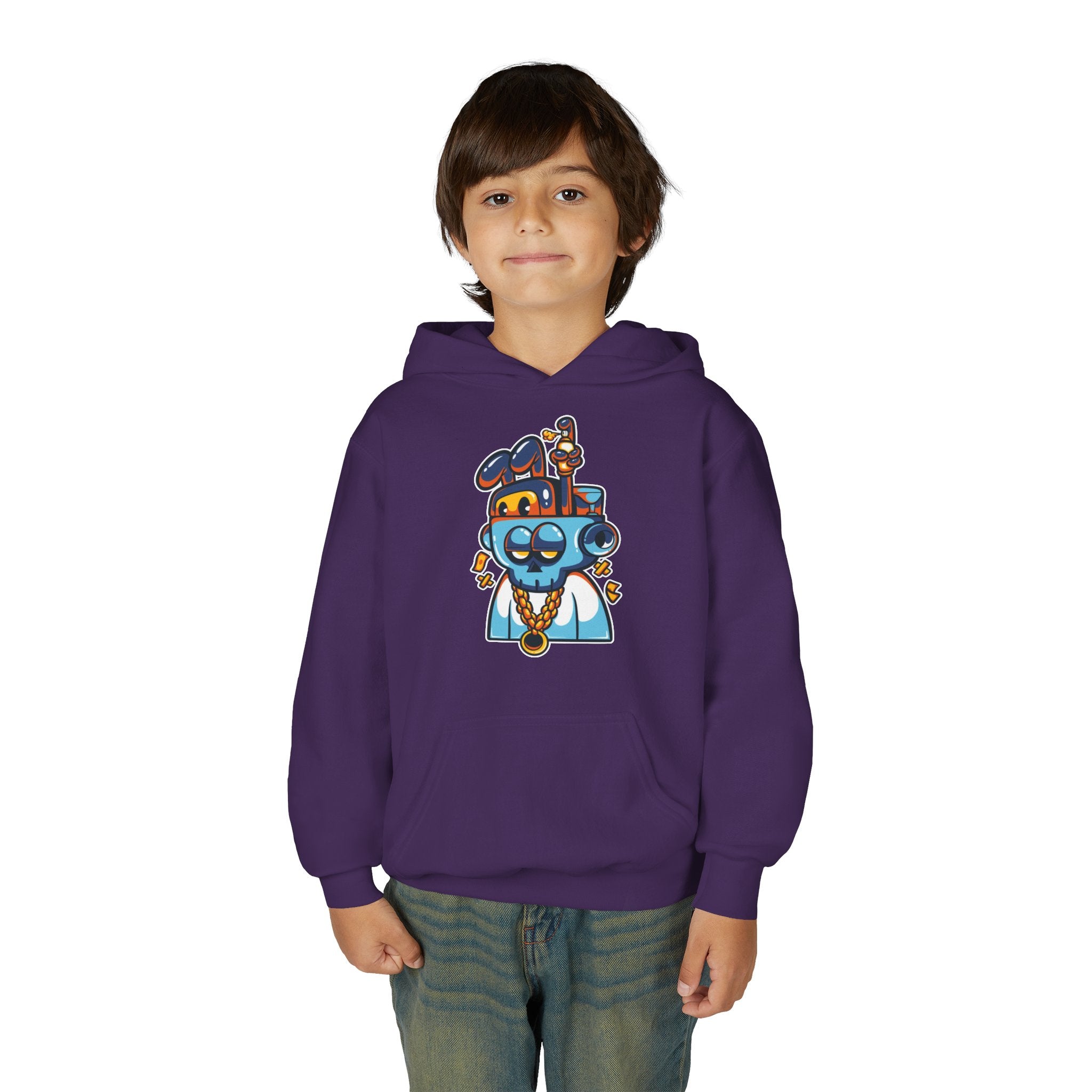 Cool Cartoon Character Hoodie, Youth Sweatshirt, Fun Gift for Kids, Graphic Hoodie for Teens, Casual Wear for Youngsters