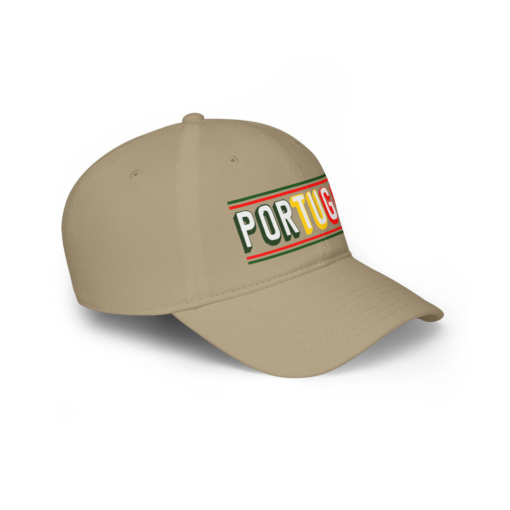 Portugal Flag Colors Embroidered Baseball Cap — Low Profile Portugal Hat
