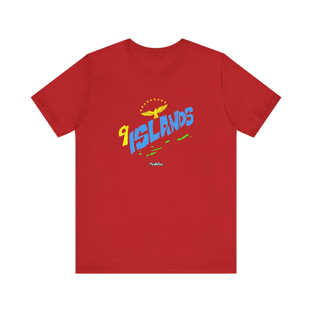 9 Islands Graphic Tee — Tropical Vibes Short Sleeve T-Shirt