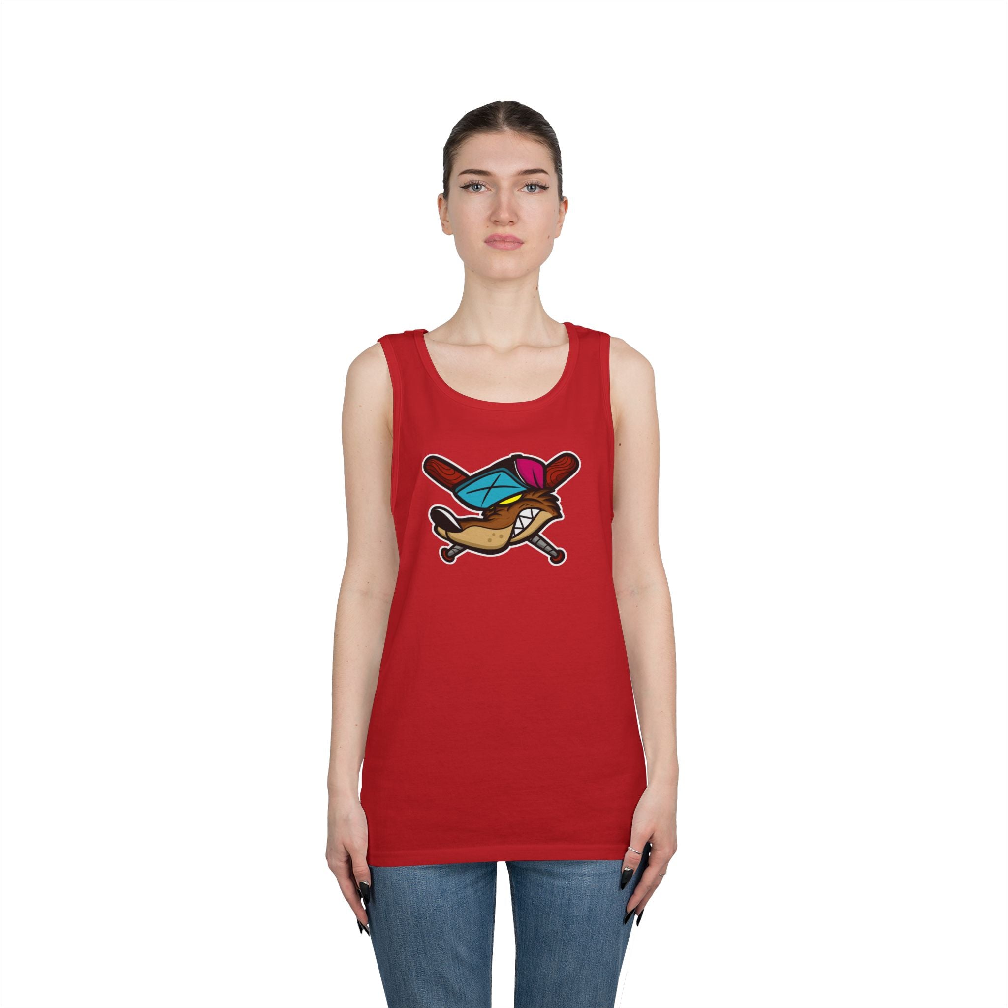 Playful Cartoon Graphic Tank Top, Fun Summer Apparel for Sport Lovers, Gift for Gamers, Casual Wear, Ideal for Birthdays, Beach Days